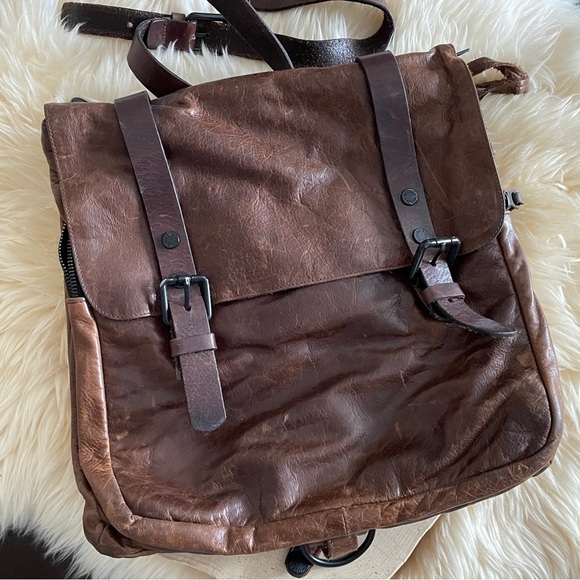 RUDSAK | Vintage Distressed FW1998 Collection Leather Satchel Purse Bag Backpack - Picture 1 of 12